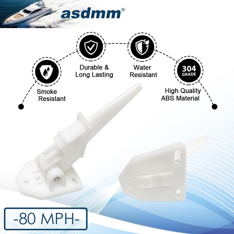 asdmm Marine Boat Speedometer Pitot, Automatic Kick-up Tube Assembly Up to 80 MPH (Speedometer Pitot) - Image 3